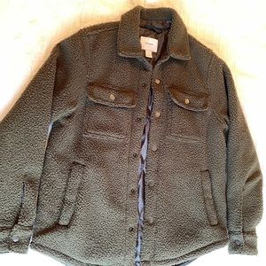 Unisex plush coat (oversized coat) Olive